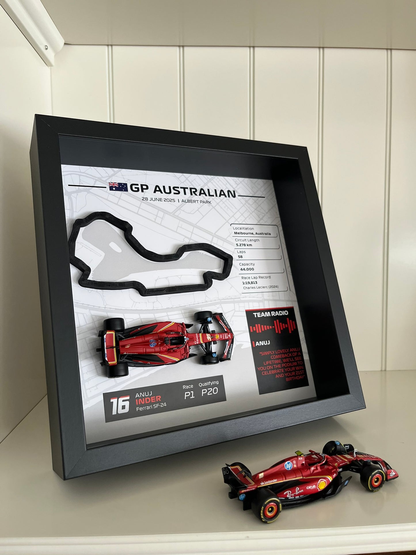 Personaliza tu cuadro 3D de F1