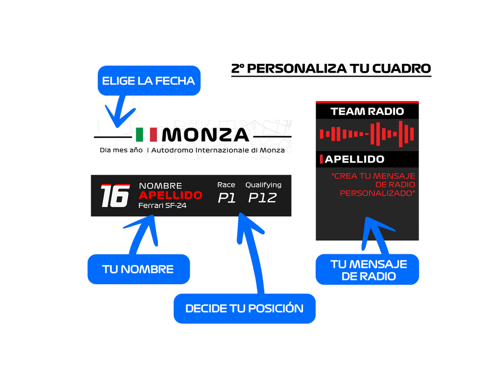 Personaliza tu cuadro 3D de F1