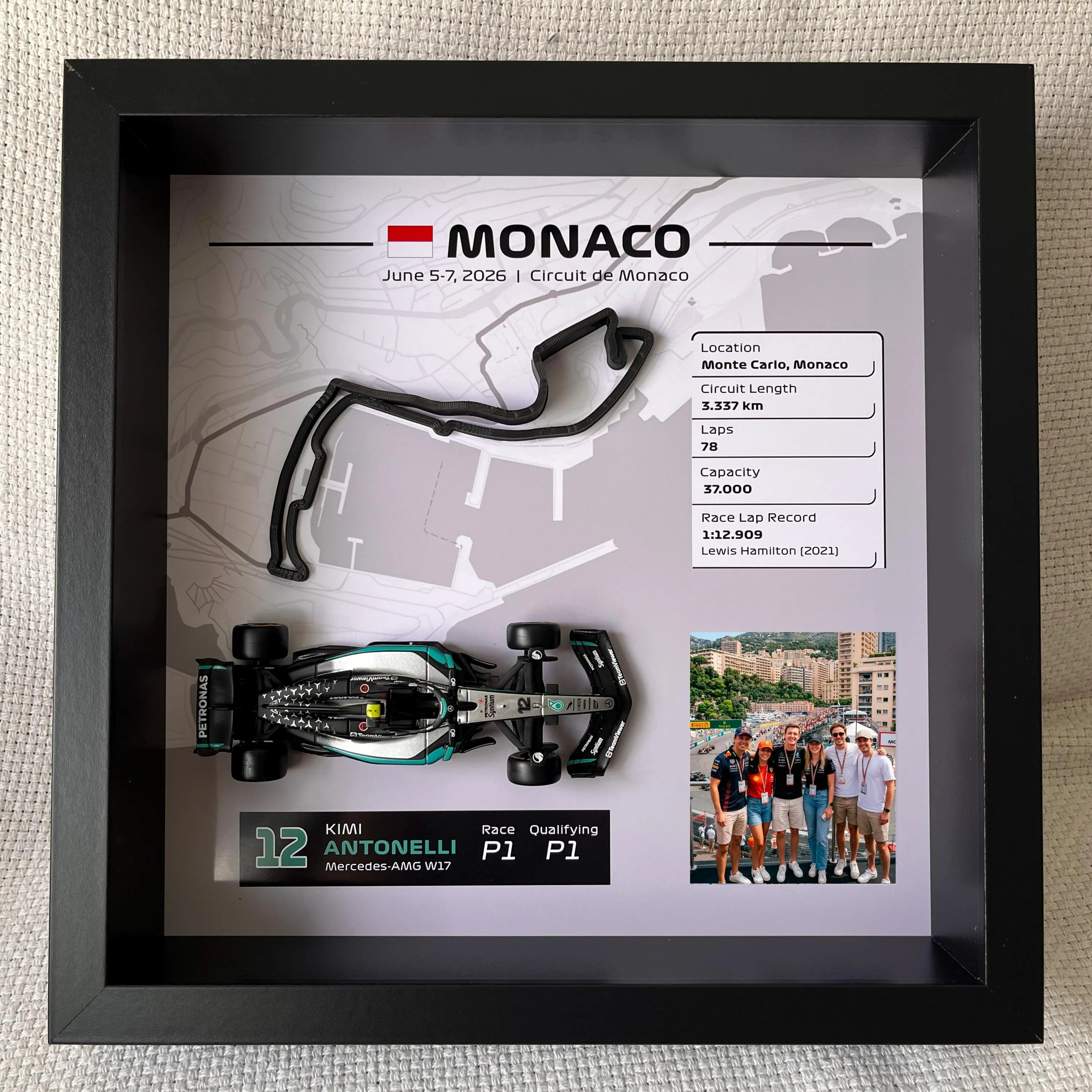 Personaliza tu cuadro 3D de F1 + Fotografía