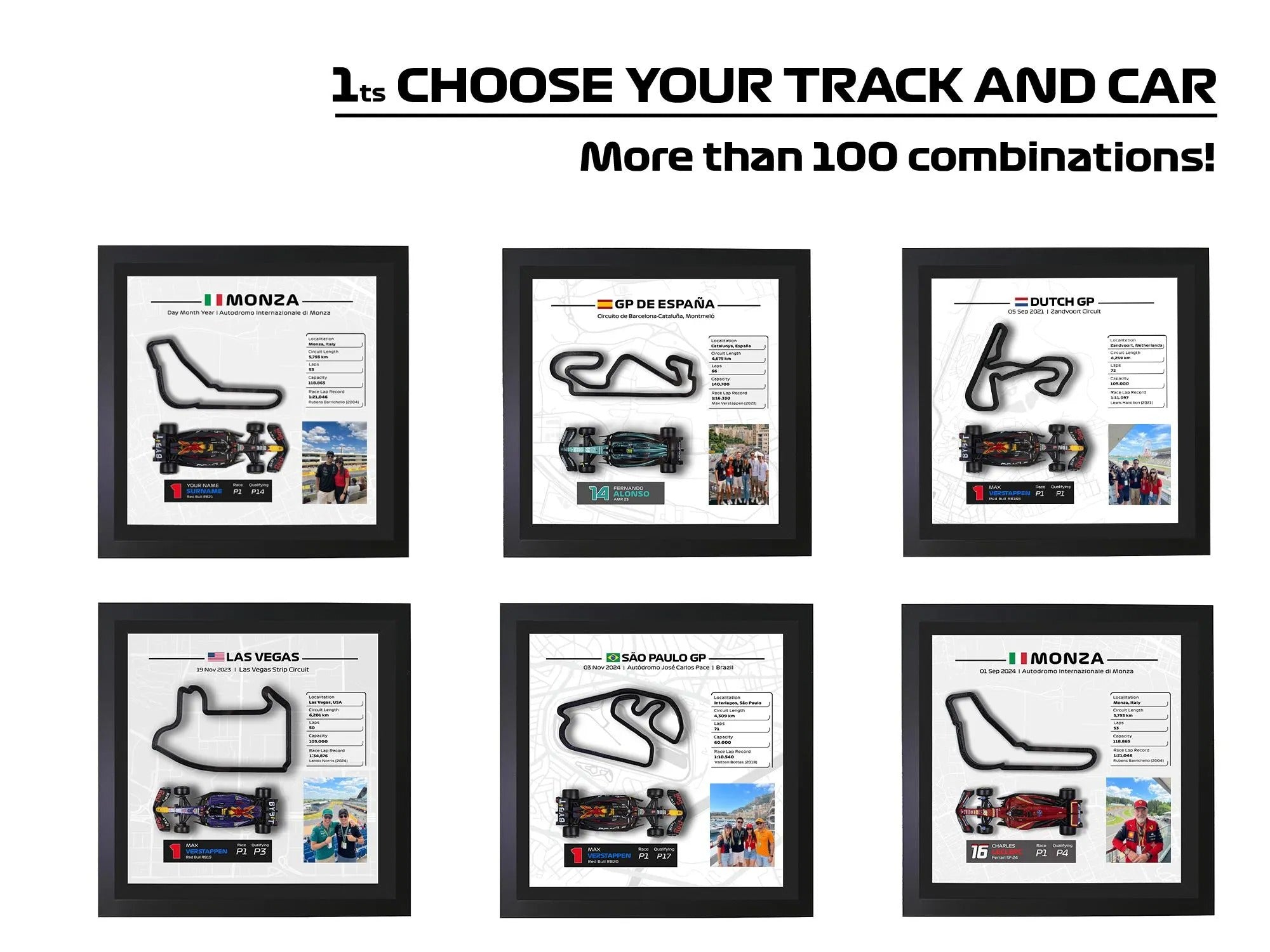 Personaliza tu cuadro 3D de F1 + Fotografía