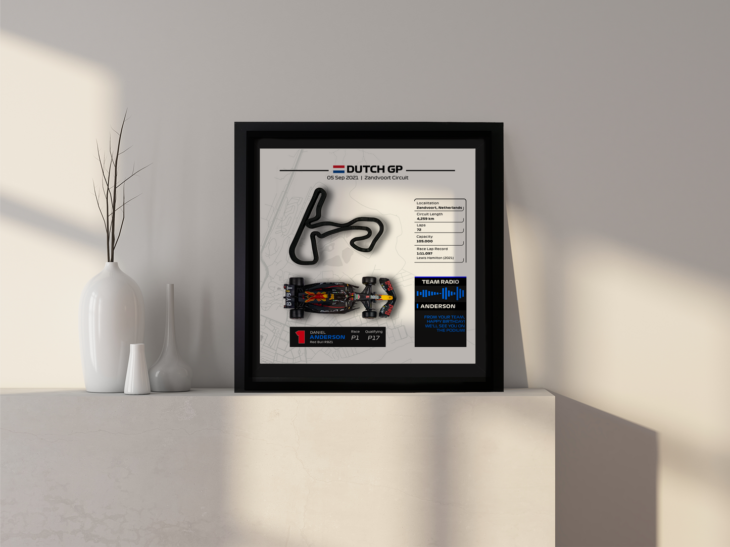 Personaliza tu cuadro 3D de F1